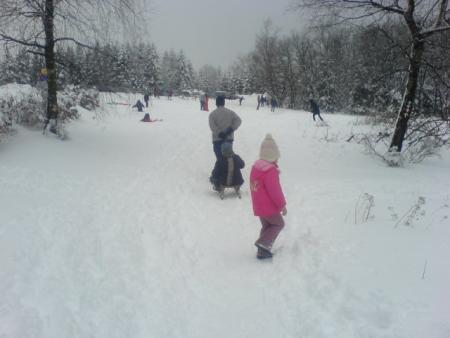journée magique sous la neige