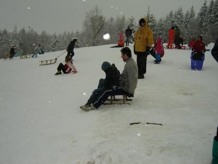 claude et quentin vont glissé
