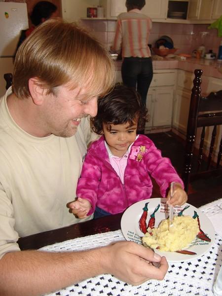 Leah et son papa