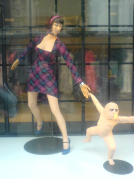 vitrine original des magasins d'Anvers