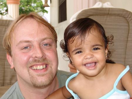 Leah et son papa