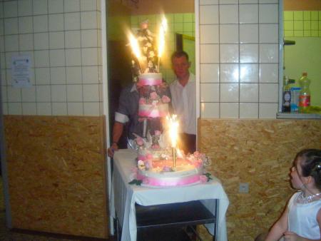 l'arrivé du gateau